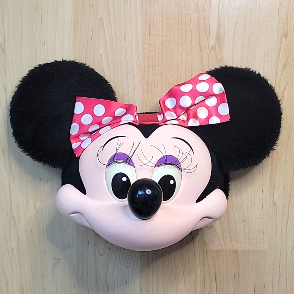 VINTAGE 1994 DISNEY Minnie Mouse 3D Face Snapback Hat